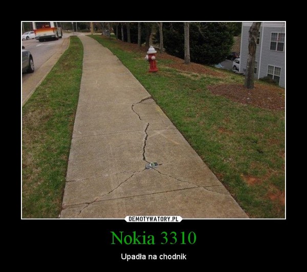 Nokia 3310 – Upadła na chodnik 