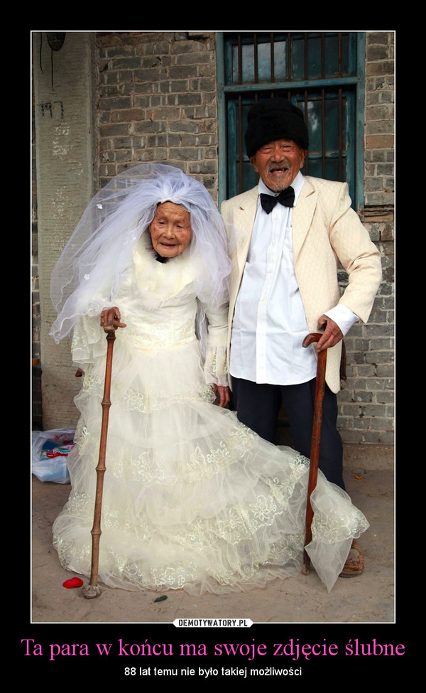 Ta para w końcu ma swoje zdjęcie ślubne – 88 lat temu nie było takiej możliwości 