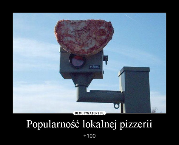 Popularność lokalnej pizzerii – +100 
