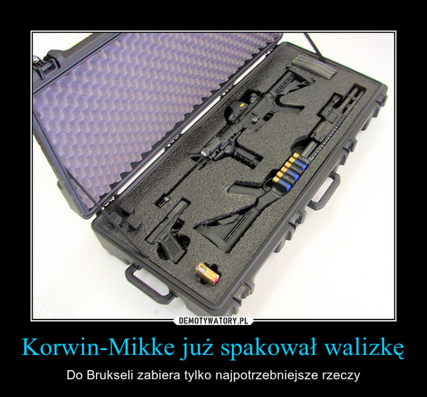 Korwin-Mikke już spakował walizkę – Do Brukseli zabiera tylko najpotrzebniejsze rzeczy 