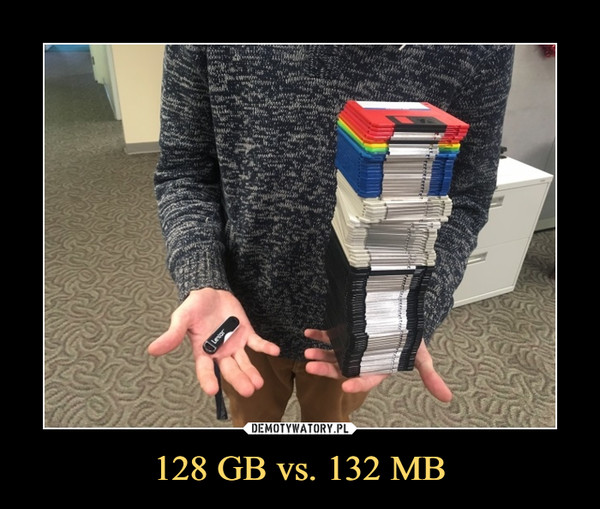 128 GB vs. 132 MB