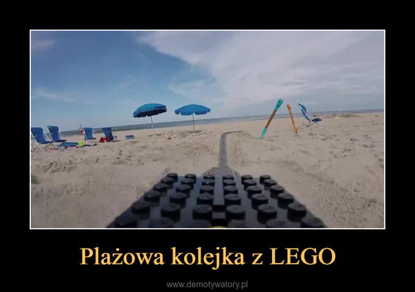 Plażowa kolejka z LEGO –  