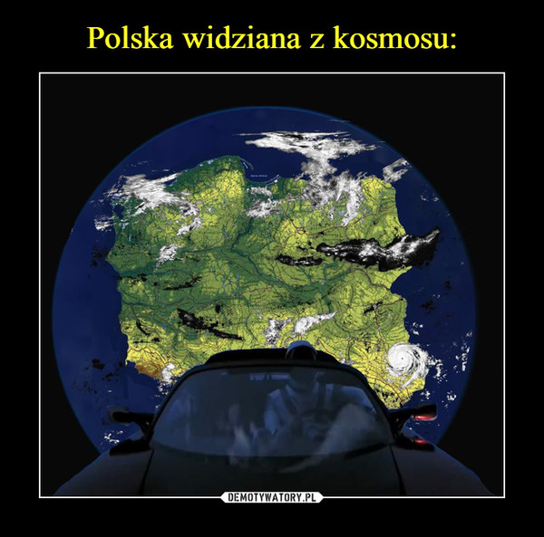 Polska widziana z kosmosu: