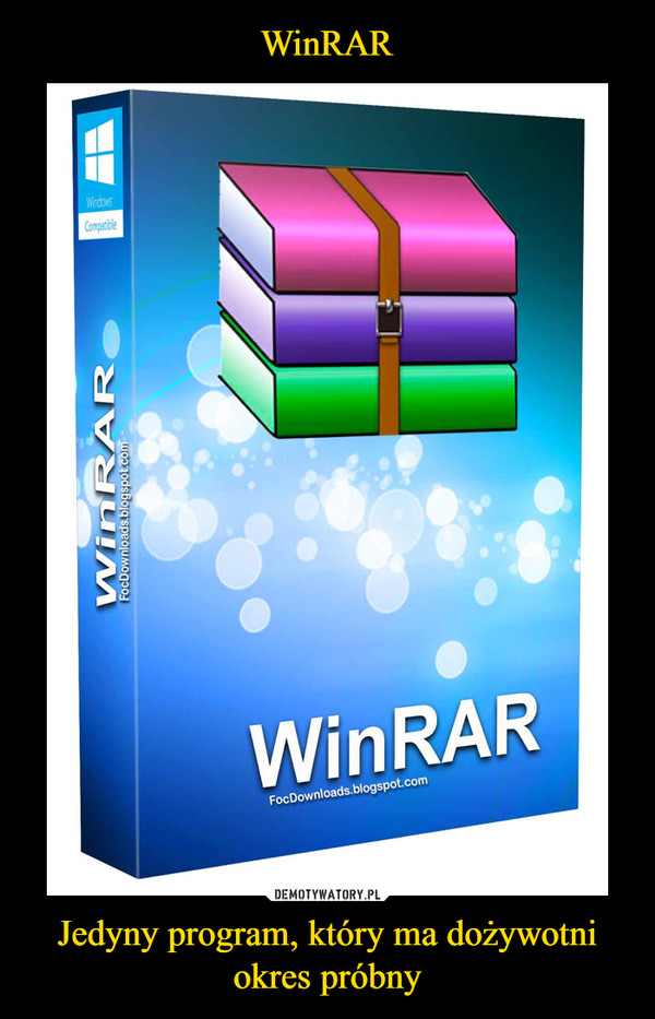 WinRAR Jedyny program, który ma dożywotni
okres próbny