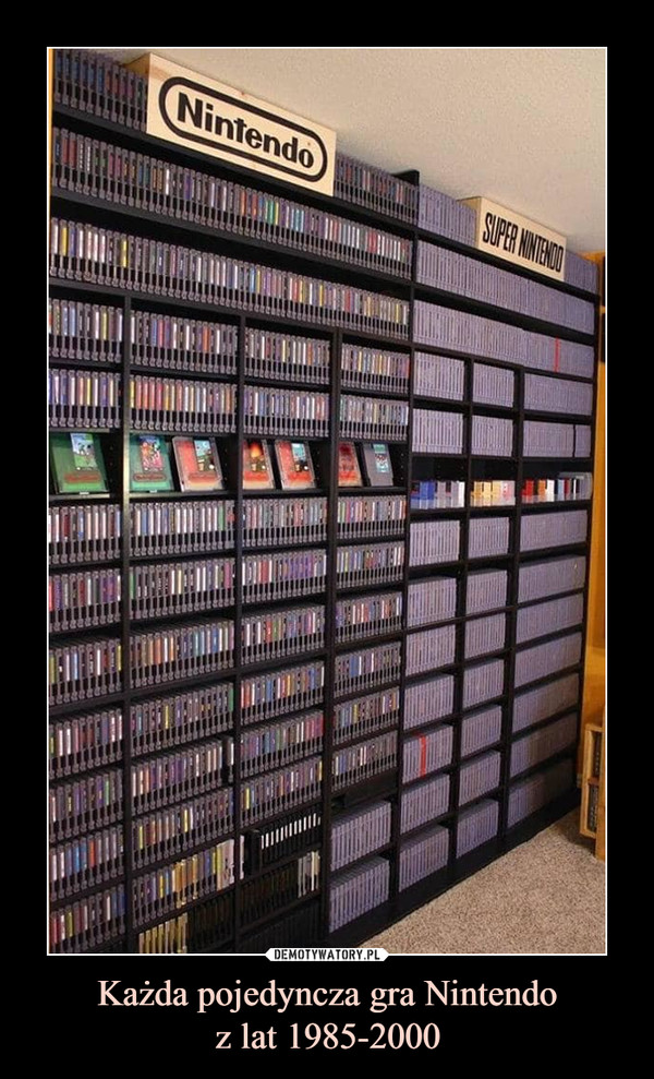Każda pojedyncza gra Nintendo
z lat 1985-2000