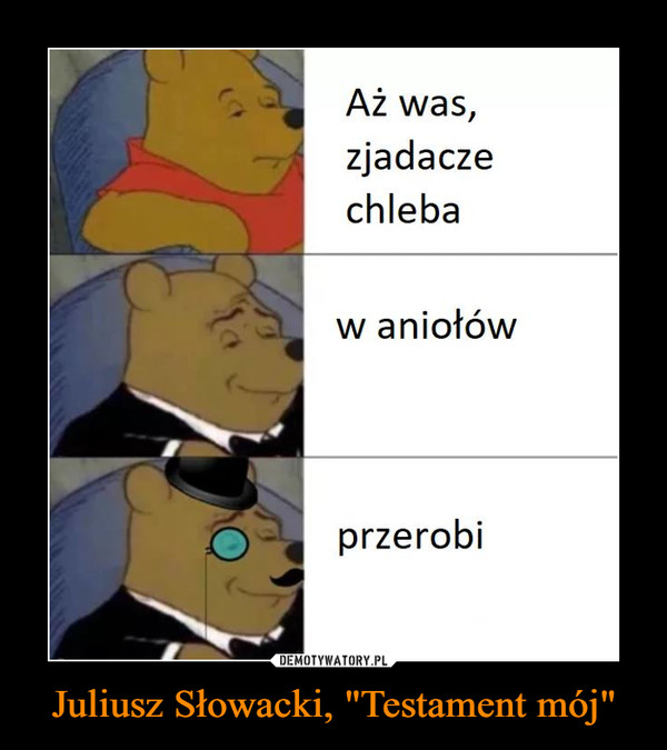 Juliusz Słowacki, "Testament mój" –  