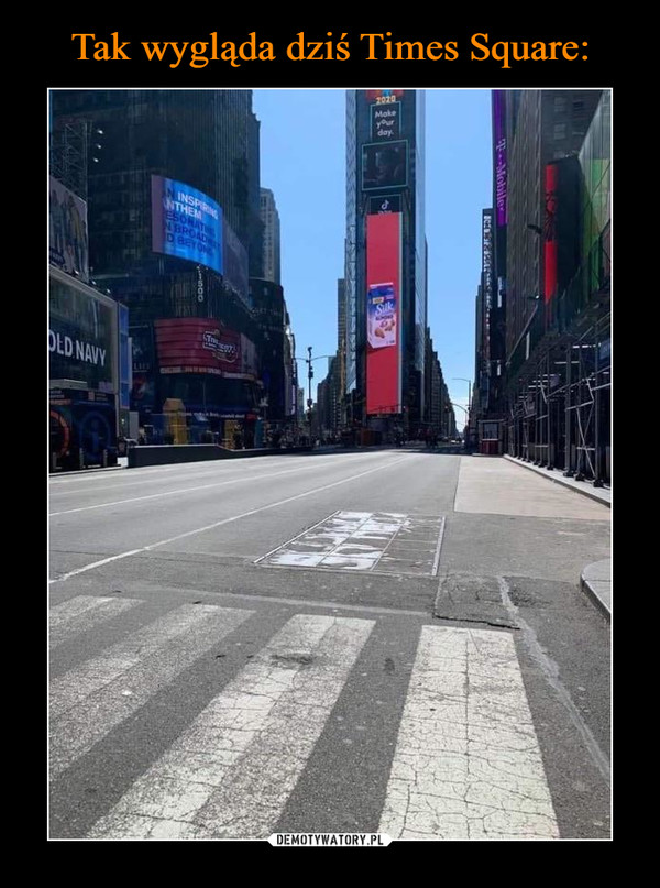 Tak wygląda dziś Times Square: