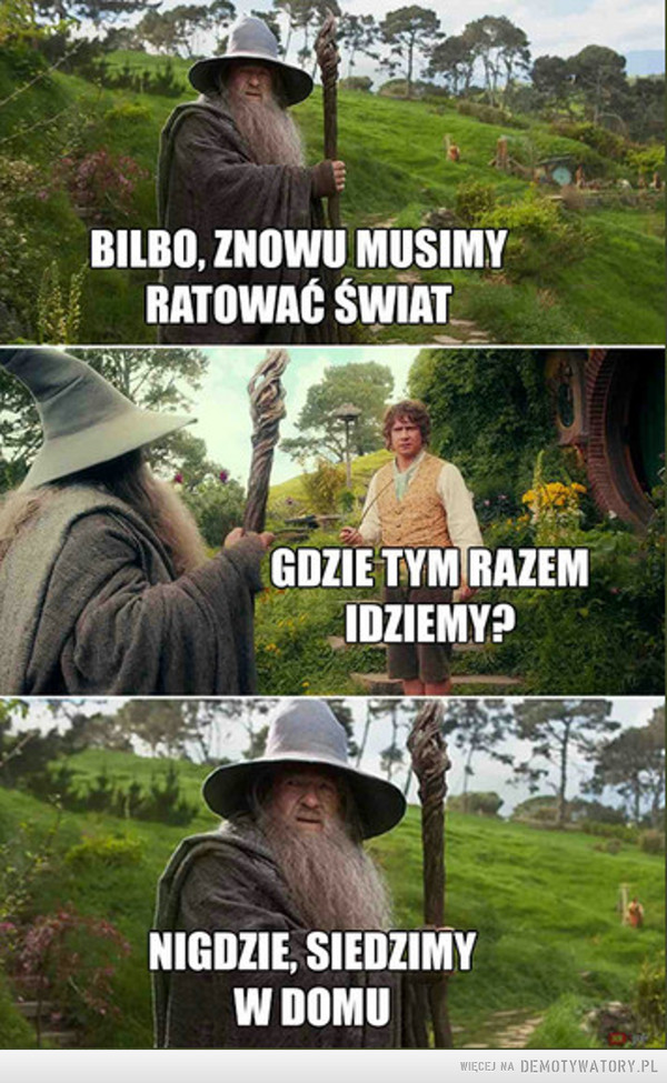 Grzeczna prośba od Gandalfa