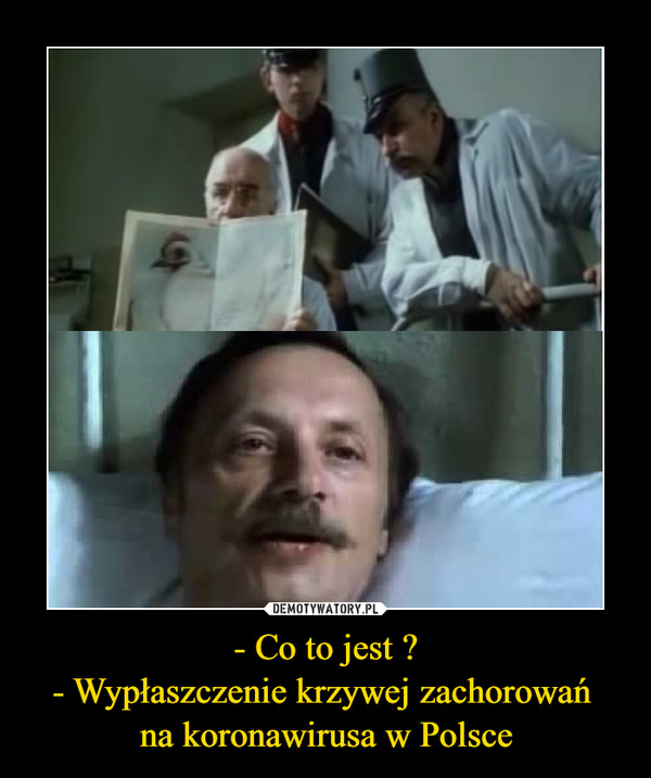 - Co to jest ?
- Wypłaszczenie krzywej zachorowań 
na koronawirusa w Polsce