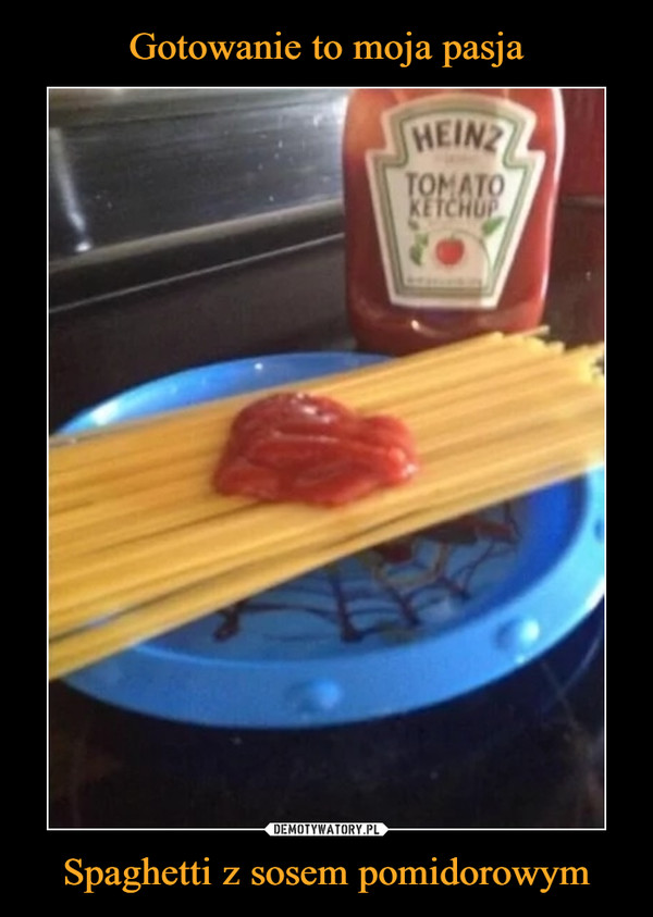 Spaghetti z sosem pomidorowym –  