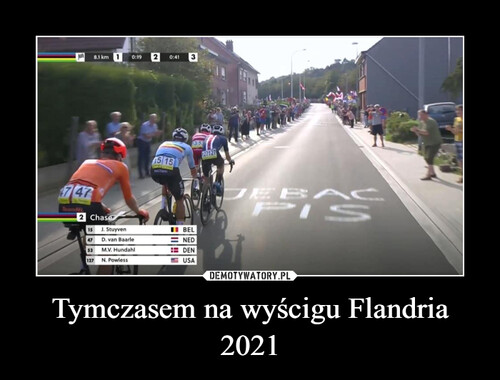 Tymczasem na wyścigu Flandria 2021