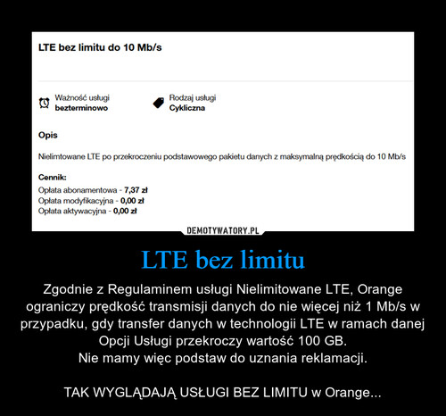 LTE bez limitu