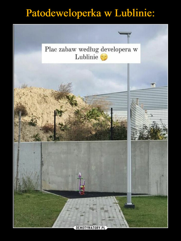  –  Plac zabaw według developera w Lublinie