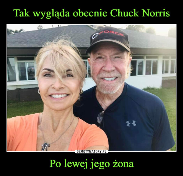 Tak wygląda obecnie Chuck Norris Po lewej jego żona