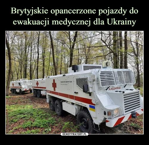 Brytyjskie opancerzone pojazdy do ewakuacji medycznej dla Ukrainy