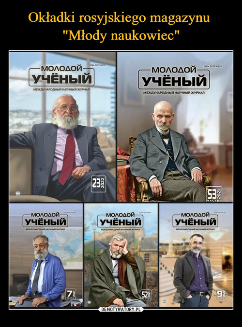 Okładki rosyjskiego magazynu 
"Młody naukowiec"