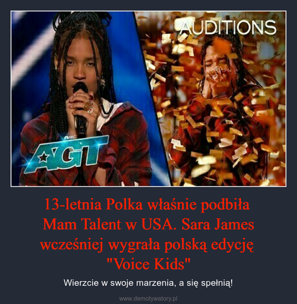 13-letnia Polka właśnie podbiła Mam Talent w USA. Sara James wcześniej wygrała polską edycję "Voice Kids" – Wierzcie w swoje marzenia, a się spełnią! 
