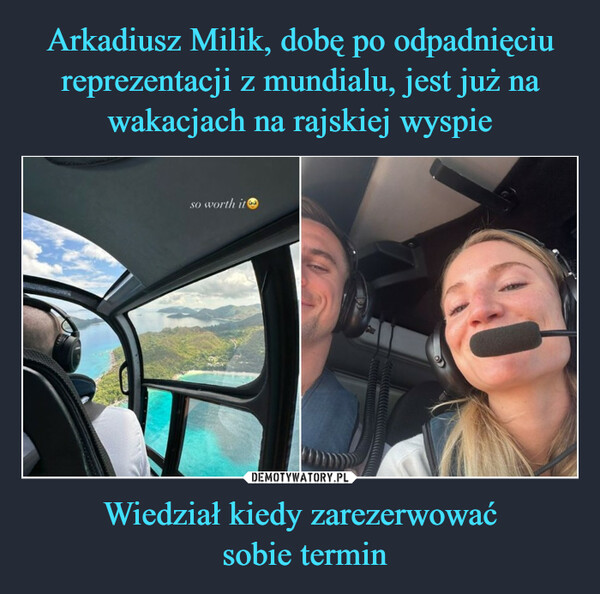 Wiedział kiedy zarezerwować sobie termin –  