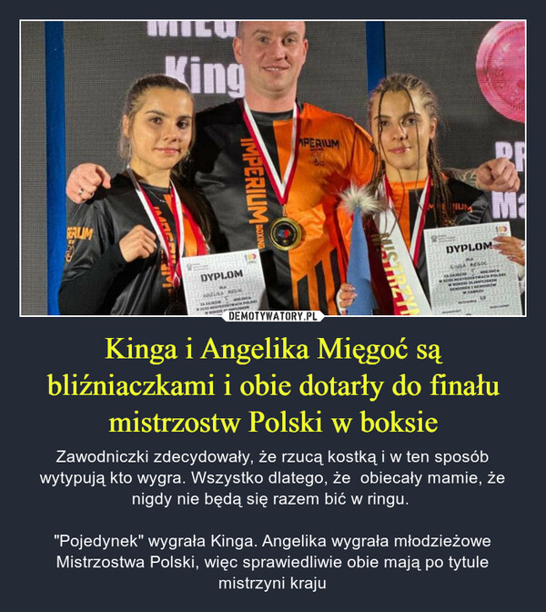 Kinga i Angelika Mięgoć są bliźniaczkami i obie dotarły do finału mistrzostw Polski w boksie