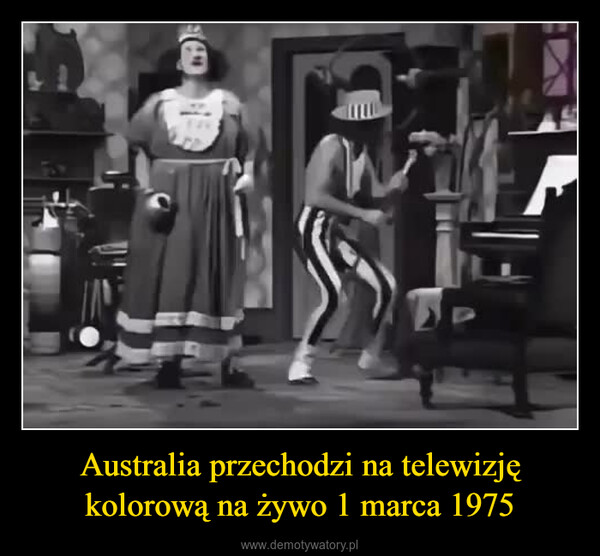 Australia przechodzi na telewizję kolorową na żywo 1 marca 1975 –  WIN