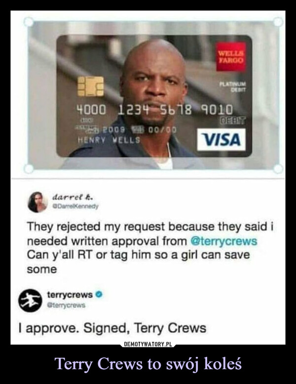 Terry Crews to swój koleś