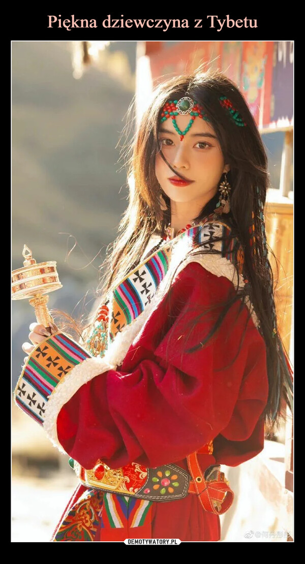 Piękna dziewczyna z Tybetu