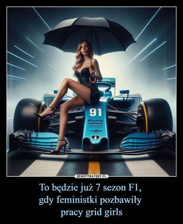 To będzie już 7 sezon F1, 
gdy feministki pozbawiły 
pracy grid girls