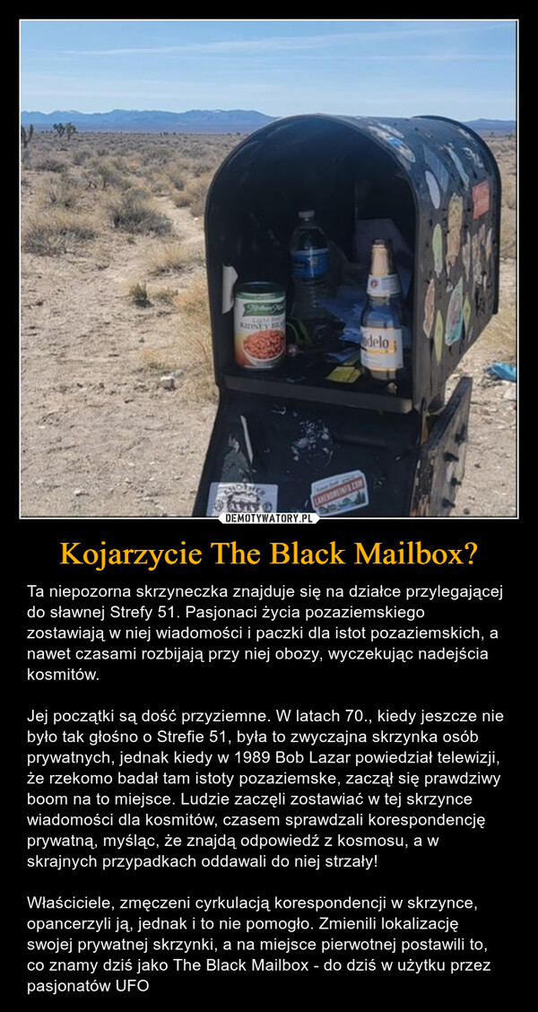 Kojarzycie The Black Mailbox?