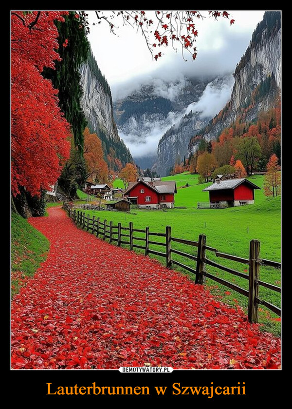 Lauterbrunnen w Szwajcarii –  E