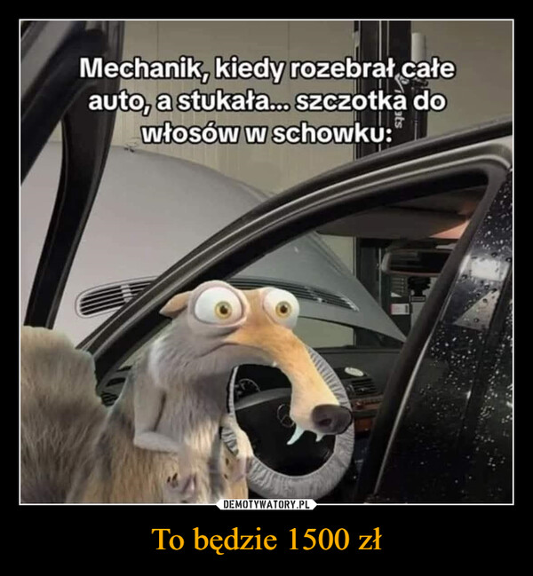 To będzie 1500 zł –  Mechanik, kiedy rozebrał całeauto, a stukała... szczotka dowłosów w schowku:
